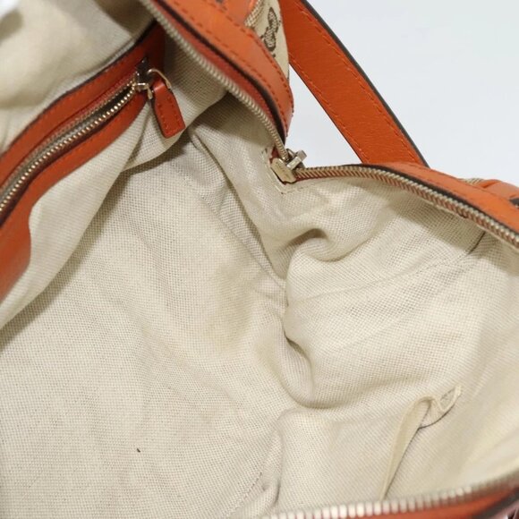 GUCCI GG Canvas Hand Bag 2way Beige Gold 269876 Auth 141858 - Picture 10 of 16